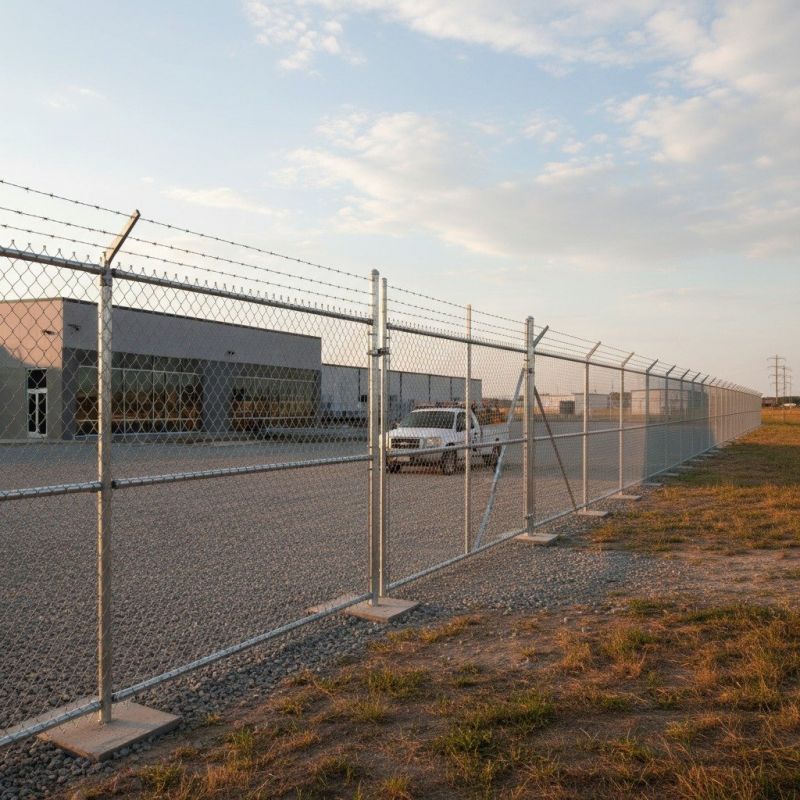Industrial Fence Installation detail