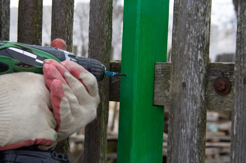 Leaning Fence Repair detail